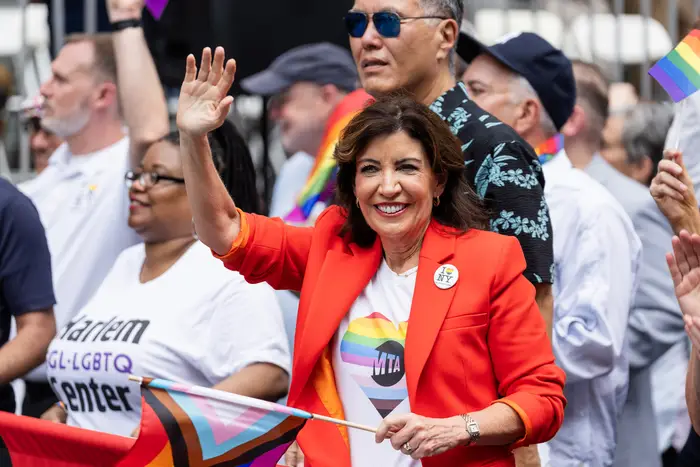 Gov. Kathy Hochul attends the 2024 NYC Pride March on June 30, 2024 in New York City.